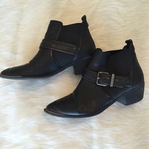 Black ankle booties